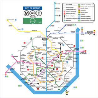 TOLEDO. Plano de metro